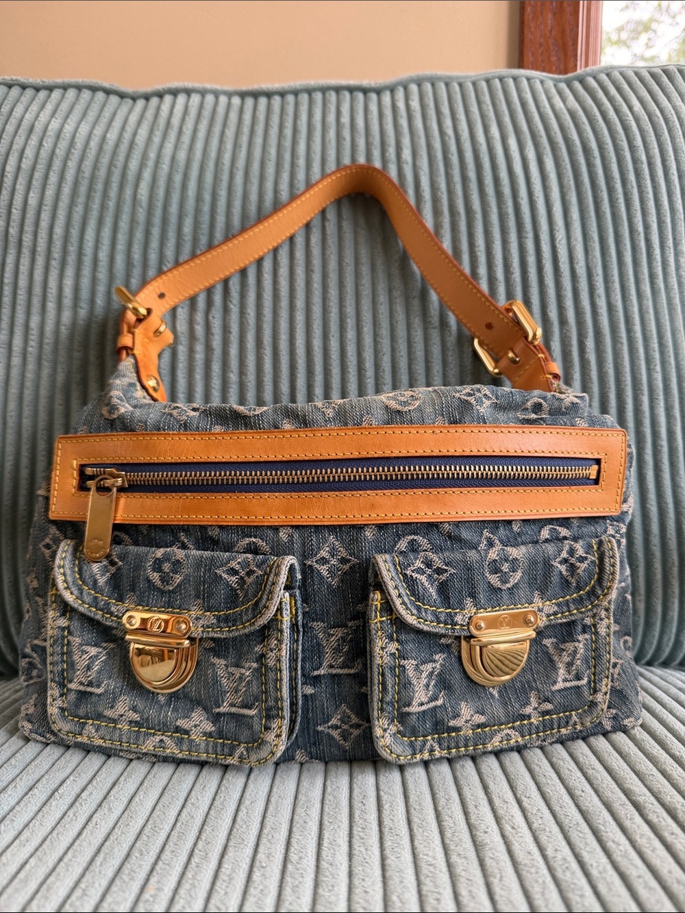 Louis Vuitton Monogram Denim PM Shoulder Bag